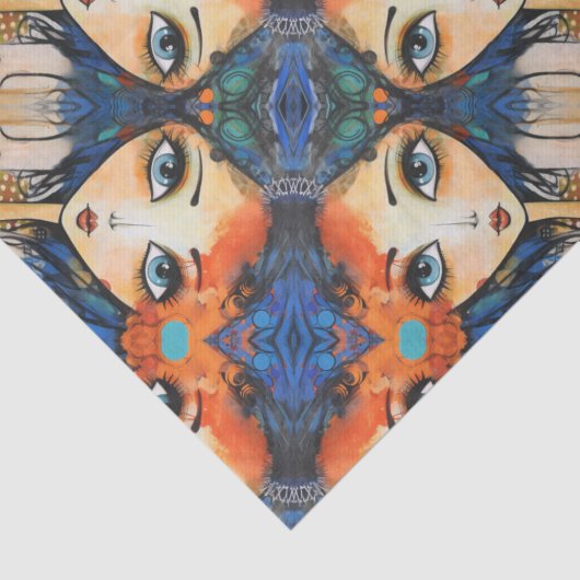 ArtLady 31 Charmant en verdrietig Tissuepapier (Detail)