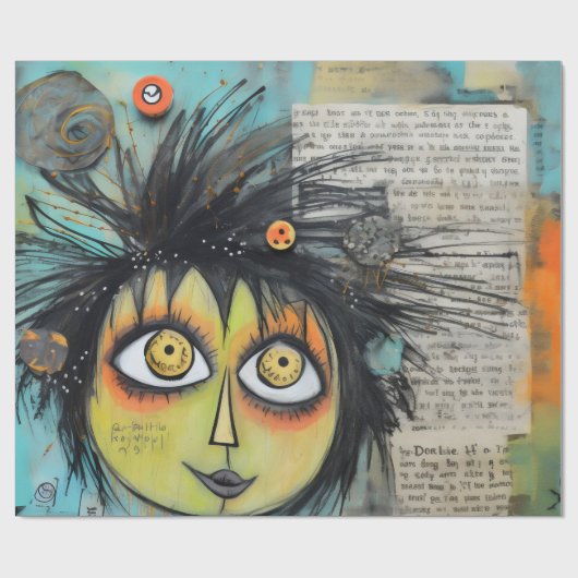 ArtLady 3 Charmant en bedroefd Cadeaupapier (Vlak)