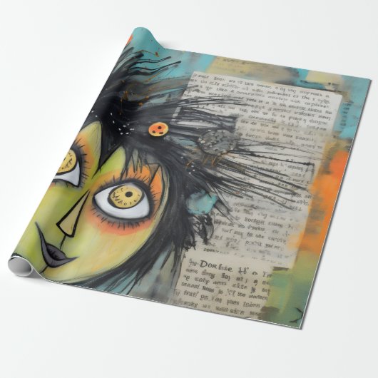 ArtLady 3 Charmant en bedroefd Cadeaupapier (Uitgerold)