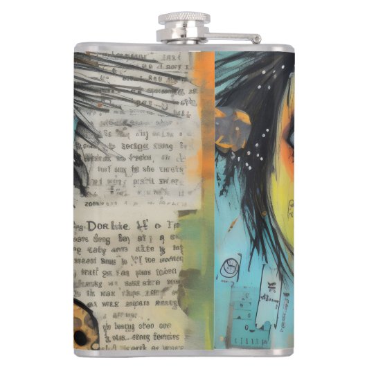 ArtLady 3 Charmant en bedroefd Heupfles (Achterkant)