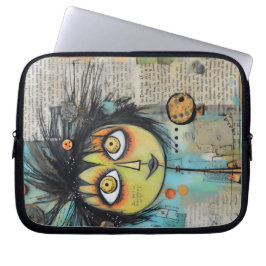 ArtLady 3 Charmant en bedroefd Laptop Sleeve