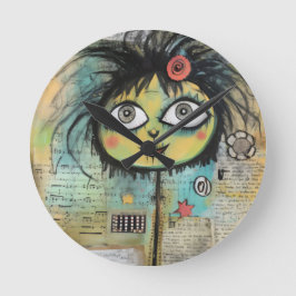 ArtLady 4 Charmant en in de war Ronde Klok