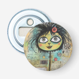 ArtLady 4 Charmant en in nood Button Flesopener