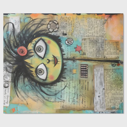 ArtLady 4 Charmant en verontrust Cadeaupapier (Vlak)