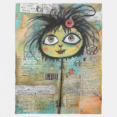 ArtLady 4 Charmant en verontrust Fleece Deken (Voorkant)