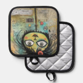 ArtLady 4 Charmant en verontrust Pannenlap (Voorkant / Achterkant)