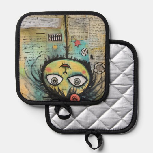 ArtLady 4 Charmant en verontrust Pannenlap (Voorkant / Achterkant)