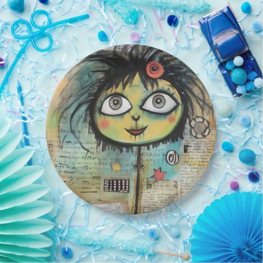 ArtLady 4 Charmant en verontrust Papieren Bordje (Feest)