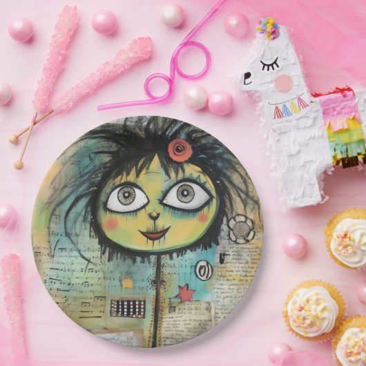 ArtLady 4 Charmant en verontrust Papieren Bordje (Feest)