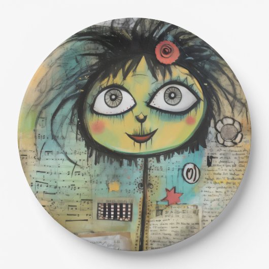 ArtLady 4 Charmant en verontrust Papieren Bordje (Voorkant)