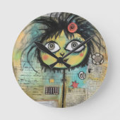 ArtLady 4 Charmant en verontrust Ronde Klok (Voorkant)