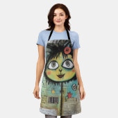 ArtLady 4 Charmant en verontrust Schort (Gedragen)