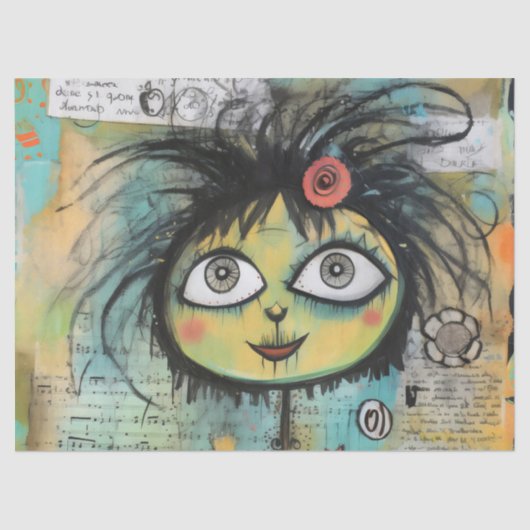 ArtLady 4 Charmant en verontrust Tissuepapier (Voorkant)