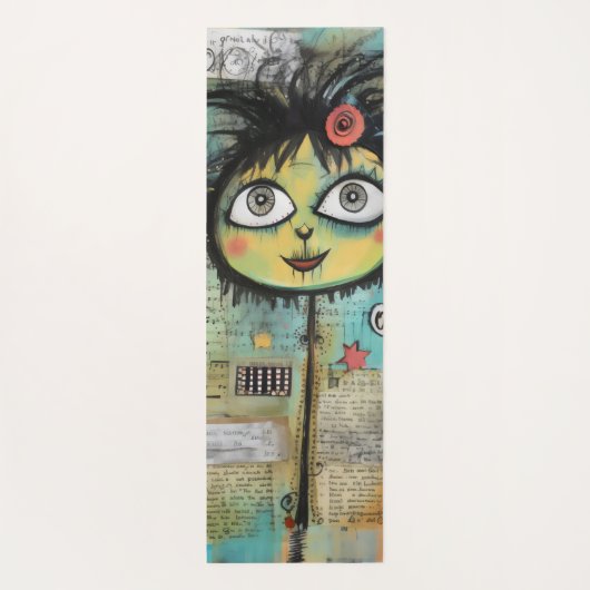 ArtLady 4 Charmant en verontrust Yogamat (Achterkant)