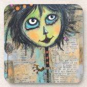 ArtLady 5 Charmant en verontrust Bier Onderzetter (Voorkant)