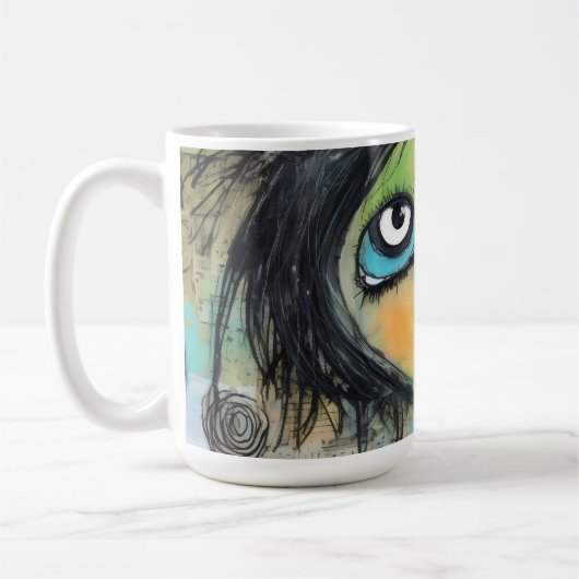 ArtLady 5 Charmant en verontrust Koffiemok (Links)