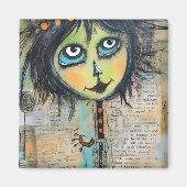 ArtLady 5 Charmant en verontrust Magneet (Voorkant)