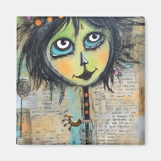 ArtLady 5 Charmant en verontrust Magneet (Voorkant)