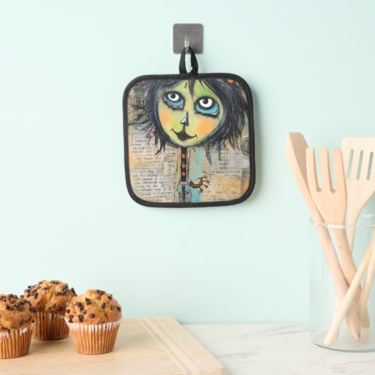 ArtLady 5 Charmant en verontrust Pannenlap (Insitu(Ophanging))