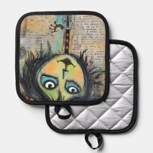 ArtLady 5 Charmant en verontrust Pannenlap (Voorkant / Achterkant)