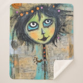 ArtLady 5 Charmant en verontrust Sherpa Deken (Voorkant)