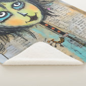ArtLady 5 Charmant en verontrust Sherpa Deken (3/4)