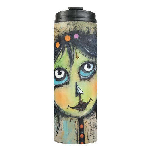 ArtLady 5 Charmant en verontrust Thermosbeker (Voorkant)