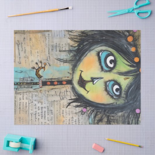 ArtLady 5 Charmant en verontrust Tissuepapier (Craft)