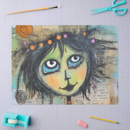 ArtLady 5 Charmant en verontrust Tissuepapier (Craft)