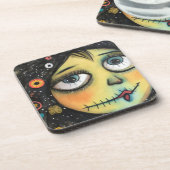 ArtLady 6 Charmant en bedroefd Bier Onderzetter (Linkerzijde)