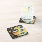 ArtLady 6 Charmant en bedroefd Bier Onderzetter (Rechterzijde)