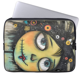 ArtLady 6 Charmant en bedroefd Laptop Sleeve