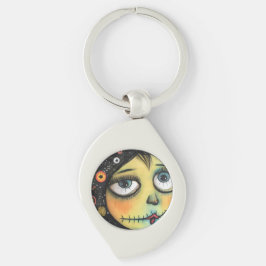 ArtLady 6 Charmant en bedroefd Sleutelhanger