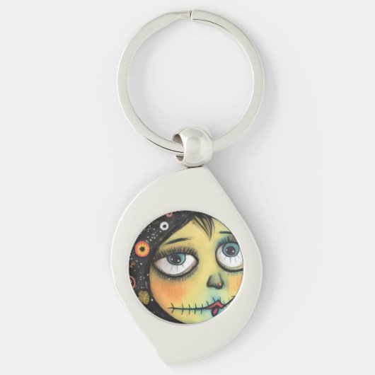 ArtLady 6 Charmant en bedroefd Sleutelhanger (Voorkant)