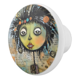 ArtLady 7 Charmant en in nood Keramische Knop