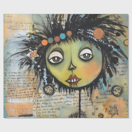 ArtLady 7 Charmant en verontrust Cadeaupapier (Vlak)