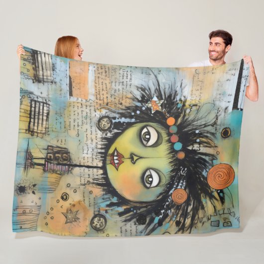 ArtLady 7 Charmant en verontrust Fleece Deken (In situ)