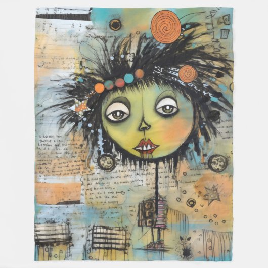 ArtLady 7 Charmant en verontrust Fleece Deken (Voorkant)