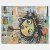 ArtLady 7 Charmant en verontrust Fleece Deken (Voorkant (Horizontaal))