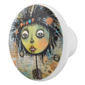 ArtLady 7 Charmant en verontrust Keramische Knop (Rechts)