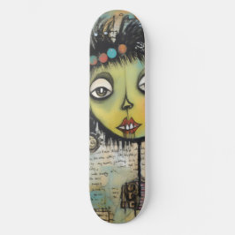 ArtLady 7 Charmant en verontrust Persoonlijk Skateboard