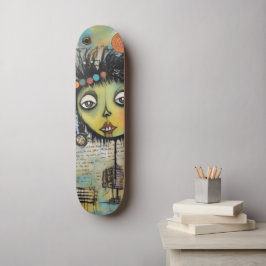 ArtLady 7 Charmant en verontrust Persoonlijk Skateboard