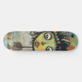 ArtLady 7 Charmant en verontrust Persoonlijk Skateboard (Horizontaal)