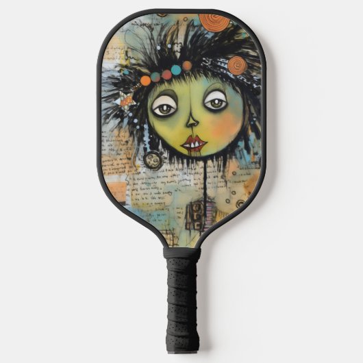 ArtLady 7 Charmant en verontrust Pickleball Paddle (Voorkant)