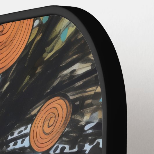 ArtLady 7 Charmant en verontrust Pickleball Paddle (Links Detail)