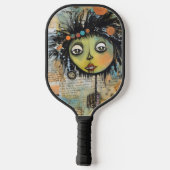 ArtLady 7 Charmant en verontrust Pickleball Paddle (Achterkant)