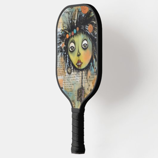 ArtLady 7 Charmant en verontrust Pickleball Paddle (Links)