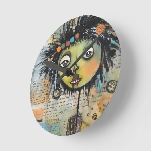 ArtLady 7 Charmant en verontrust Ronde Klok (Hoek)