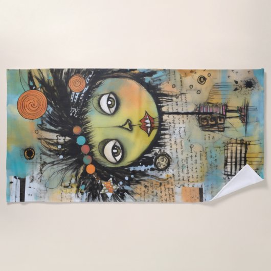 ArtLady 7 Charmant en verontrust Strandlaken (Voorkant)