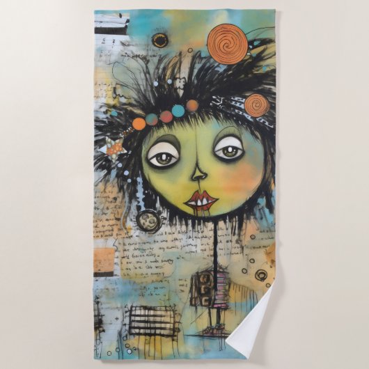 ArtLady 7 Charmant en verontrust Strandlaken (Voorkant)